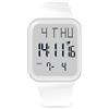 Mamiddle Orologio Digitale Bambino 50M Impermeabile per Orologio Bambino con Sveglia, Chiem, Cronometro, Calendario, Retroilluminazione, Doppio Tempo per Età 5-17 Anni (Bianco)