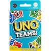 Uno Mattel games - uno teams, versione a squadre, regole speciali e nuove carte squadra jolly