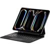 Seagtigau Magic Keyboard Case per iPad Pro 12,9 pollici (3° 4° 5° 6° generazione) e iPad Air 13 (M3/M2, 2025/2024), tastiera magnetica con trackpad Multi-Touch illuminato, QWERTZ (nero)