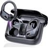 STECEi Cuffie Bluetooth Sport, 75 Ore Auricolari Bluetooth 5.4 HiFi Stereo, Cuffie Senza Fili con 4 ENC HD Mic, IP7 Impermeabili Cuffiette, Cuffie Wireless per Running/Palestra, Nero(2025)