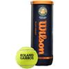 Wilson Articoli sportivi Roland Garros Har Tru Clay Court Palline da tennis - Custodia (72 palline), giallo (WRT129100)