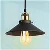 Lrpiyvo Lampadario a sospensione vintage industriale in metallo nero industriale, lampada LED per tavolo da pranzo soggiorno camera letto cucina