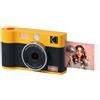 KODAK Mini Shot 2 ERA 4PASS - Fotocamera istantanea 2 in 1, 5,3 x 8,6 cm, colore: Giallo