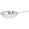 Demeyere Industry 5 Wok fondo piatto - 30 cm, 18/10 acciaio inossidabile