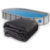 Liner Life Rivestimento per Piscina Fuori Terra, 45,7 x 83 cm, Ovale, Protegge Il Fondo della Piscina Fuori Terra e prolunga la Durata della Fodera, Materiale geotessile in Poliestere Resistente e