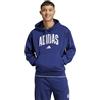 adidas Felpa Cappuccio Hoodie UOMO Adidas Collegiate Fleece Blu con tasche