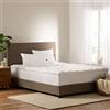 SERTA Down Illusion - Coprimaterasso morbido ipoallergenico da 5,1 cm, vestibilità semplice, per letto matrimoniale XL, bianco