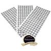 Adsamm® / 384 x feltrini autoadesivi/Grigio/ø 12 mm/Rotondo/piedini per mobili in feltro da 3.5 mm di spessore/pad protettivi per arredi