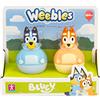 Giochi Preziosi Bluey - Set Completo Con 2 Personaggi Weebles Serie Bluey Che Dondolano Sempre Ma Non Cadono Mai, Per Bambini A Partire Da 18 Mesi, Weu00000