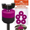Cympad Cremisi Chromatics Foam Cymbal Pad Set - Rondelle in schiuma a memoria di forma ad alta densità per migliorare il suono e la durata, adatte a tutti i supporti per piatti - 40/15mm