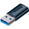 Baseus Convertitore Serie Ingenuity Mini OTG Adattatore USB-A 3.1 Maschio a Tipo C Femmina Blu (ZJJQ000103)
