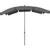 Greemotion Ombrellone con protezione UV - Ombrellone da balcone in grigio antracite - ombrellone pieghevole - ombrellone rettangolare - per terrazzo e giardino