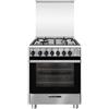 Glem Gas SA664MI6 Cucina a Libera installazione 60×60 Piano Cottura 4 Fuochi Forno Elettrico Ventilato 67L Classe A Inox