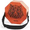 VEVOR Cajon Box Drum Unico, Con Corde per Chitarra Interne, Scatola di Percussioni in Legno Portatile, Strumento Musicale Portatile in Legno di Betulla con Tracolla Regolabile, 295 x 295 x 100 mm
