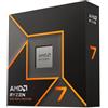 AMD Processore AMD Ryzen 7 9700X (8 Cores/16 Threads) 65W DTP, AM5 socket, 40MB Cache, Boost di Frequenza fino a 5.5 GHz max, senza ventole)