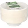 PAPSTAR 50 ciotole, canna da zucchero pure, 380 ml, Ø 15,5 cm, 4,6 cm, colore bianco