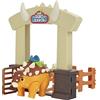 Giochi Preziosi Dino Ranch Ankylosaurus, Playset Action con Dinosauro, il Dinosauro è Articolato e Alto Circa 10 cm, Come Visto in TV, per Bambini a Partire dai 3 Anni, DNA05100