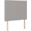 vidaXL Testiere 2 pz Grigio Chiaro 100x5x78/88 cm in Tessuto