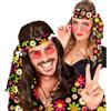 W WIDMANN MILANO Party Fashion - Fascia per capelli anni '60 e '70, accessorio per hippie, flower power, carnevale