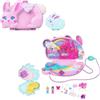 Polly Pocket - Cofanetto Coniglietto 2 in 1, set con due micro mondi a tema coniglietto e unicorno, include 2 mini bambole, cuccioli e tanti accessori, giocattolo per bambini, 4+ anni, JFT88