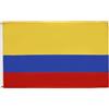 AZ FLAG Bandiera Colombia 90x60 cm Colombiana Poliestere 100D 2 Occhielli | Uso interno ed esterno bandiera decorativa doppie cuciture e bordi rinforzati con occhielli metallici
