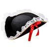 W WIDMANN MILANO Party Fashion WIDMANN - Tricorno Nero con Finiture in Pizzo e Fiocco
