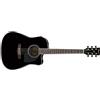 Ibanez PF15ECE-BK Black - Chitarra acustica