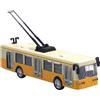 Tram Model 1/90 Decoration Prop con modello di auto da trasporto leggero e