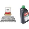 Oregon 91P056X3, Catena per motosega per barra da 40 cm - 56 maglie - catena a basso contraccolpo adatta a Einhell, McCulloch, Black & Decker e altro, Confezione da 3