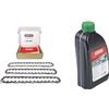 Oregon Confezione da 3 Catene per Motosega 3/8" LP da 52 Maglie di Trasmissione 1.1mm, Adatte a Barre da 35 cm, Compatibili con Husqvarna, McCulloch, Ryobi, Bosch ed altre marche