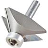 Trend Fresa a smusso guidata da cuscinetto, 45 gradi, gambo 1/2 pollice, diametro di taglio 76mm e lunghezza di taglio 25,4mm, metallo duro (TCT), 46/380X1/2TC