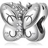 LES FOLIES DI PAOLA GRIECO Charm Farfalla Fiori Primavera con zirconi in argento 925 - Les Folies per Pandora