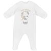 Chicco Tutina Con Apertura Patello, In Ciniglia, Pigiama Unisex - Bimbi 0-24, Bianco (3) 1M, 0 mesi
