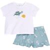 Chicco, Completo Bambina, T-shirt e Pantaloncini, con Tenere e Simpatiche Fantasie, Designed in Italy, Abbigliamento Neonata 0-24 Mesi, Idee Regalo Nascita