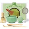 Valuetom Matcha, set da 6 pezzi Matcha con Scopa Matcha, Filtro per Matcha, Ciotola per Matcha, Cucchiaio per Chase e Matcha, per la Cerimonia del tè Matcha Latte (verde)
