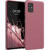 kwmobile Cover per Samsung Galaxy A51 Custodia - Back Case per Smartphone in Silicone TPU - Protezione Gommata - rosa scuro