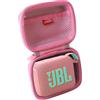 Hermitshell - Custodia rigida da viaggio in gomma EVA per altoparlante portatile JBL GO 4/JBL GO 3 (rosa)