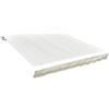 Kavolet Telo per tende da sole, impermeabile, antistrappo, ricambio con balze, accessorio per tende da sole, 400 x 300 cm, colore: crema