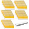 Zcbzbn 50 etichette autoadesive trasparenti (2,5 x 7,6 cm) - Porta etichette per supermercati, uffici, scaffali