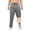 PASUDA Pantaloni da Jogging Uomo Invernali Pantaloni Tuta in Pile Pantalone Jogger Sportivi da Uomo Larghi Casual Cotone Pantaloni Gamba Dritta Trousers con Coulisse e Tasche (Grigio Chiaro, XXL)