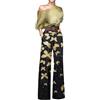 tinbarry Tuta Da Donna Con Stampa Monospalla Tutina Elegante A Vita Alta Da Donna Pagliaccetto Pantaloni Tuta Con Spalle Scoperte Tuta Stampata Party Streetwear