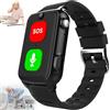 Generic Orologio GPS per chiamate di emergenza con fotocamera per anziani, videochiamata 4G, soccorso SOS, cardiofrequenzimetro, ideale per demenza, Alzheimer, cura dell'autismo