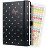 SIGEL J4335 Jolie Agenda settimanale 2024, Dark Love, 13,5 x 20,3 cm, copertina rigida, 174 pagine, nero