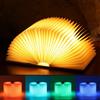 ZBOLE 5.7 Inch Book Lamp,12 Colors Folding Book Light with Remote, LED Ambient Lighting, Magnetic Mood Lighting, Lovely Gift for Christmas, Birthday, Back to School & Bookshelf & Home Decor (Walnut)