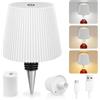 Blakapoo Lampada A Bottiglia Senza Fili, 3 Modalità Regolabili Di Temperatura Colore, Touch, Grado Di Protezione IP54, Ricarica Wireless USB, Lampada Tavolo Per Ristoranti, Camera Da Letto, Giardino (Bianco)