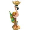 Design Toscano HF616576 Statua da Giardino Luau Larry, Multicolore, 15x20.5x45.5 cm