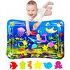 SUNSHINEMALL Tappeto Tummy Time Neonato 66 x 50CM Gonfiabile Tappetino d'acqua per Bambini 3 6 9 Mesi Neonati Gioco Regalo Battesimo Bimbo Tappetini Gioco e Palestrine
