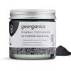 Georganics - Dentifricio Biologico Sbiancante e Ricco di Minerali - Formula Non Cchiumogena Con Olio di Cocco Vergine Biologico - Vegan, senza SLS, Test Sugli Animali e Fluoro - Carbone Attivo - 120ml
