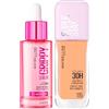 Maybelline New York Primer Grippy Serum Base Trucco Idratante Lunga Tenuta con Niacinamide 30ml + Fondotinta Superstay Lumi Matte Lunga Durata Coprenza Modulabile Waterproof Colore 115 30ml - Set da 2