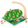 Janod - Waterlily Challenge - Childrens Board Game - Skill and Strategy Game - Wooden Toy - 2 to 6 Players - FSC-Certified - Ages 6 and up - J02690